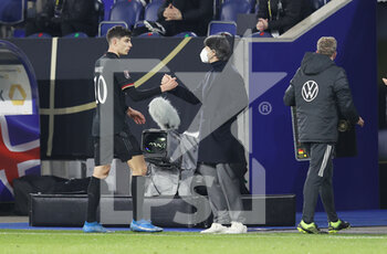 25/03/2021 - Kai Havertz of Germany and Germany coach Joachim Loew during the 2022 FIFA World Cup, Qualifiers, Group J football match between Germany and Iceland on March 25, 2021 at the Schauinsland-Reisen-Arena in Duisburg, Germany - Photo Jurgen Fromme / firo Sportphoto / DPPI - 2022 FIFA WORLD CUP, QUALIFIERS, GROUP J - GERMANY AND ICELAND - FIFA MONDIALI - CALCIO