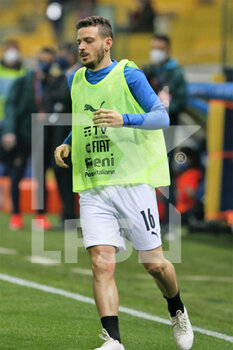 2021-03-25 - Alessandro Florenzi of Italy warms up during the FIFA World Cup 2022, Qualifiers Group C football match between Italy and Northern Ireland on March 25, 2021 at Ennio Tardini stadium in Parma, Italy - Photo Laurent Lairys / DPPI - FIFA WORLD CUP 2022, QUALIFIERS GROUP C - ITALY VS NORTHERN IRELAND - FIFA WORLD CUP - SOCCER