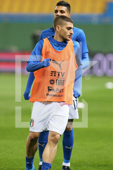2021-03-25 - Marco Verratti of Italy warms up during the FIFA World Cup 2022, Qualifiers Group C football match between Italy and Northern Ireland on March 25, 2021 at Ennio Tardini stadium in Parma, Italy - Photo Laurent Lairys / DPPI - FIFA WORLD CUP 2022, QUALIFIERS GROUP C - ITALY VS NORTHERN IRELAND - FIFA WORLD CUP - SOCCER