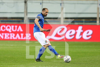 2021-03-25 - Giorgio Chiellini of Italy during the FIFA World Cup 2022, Qualifiers Group C football match between Italy and Northern Ireland on March 25, 2021 at Ennio Tardini stadium in Parma, Italy - Photo Laurent Lairys / DPPI - FIFA WORLD CUP 2022, QUALIFIERS GROUP C - ITALY VS NORTHERN IRELAND - FIFA WORLD CUP - SOCCER