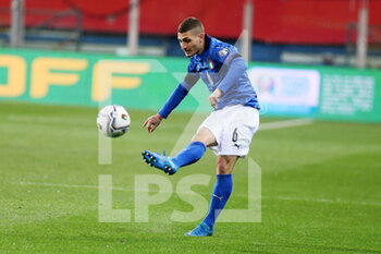 2021-03-25 - Marco Verratti of Italy during the FIFA World Cup 2022, Qualifiers Group C football match between Italy and Northern Ireland on March 25, 2021 at Ennio Tardini stadium in Parma, Italy - Photo Laurent Lairys / DPPI - FIFA WORLD CUP 2022, QUALIFIERS GROUP C - ITALY VS NORTHERN IRELAND - FIFA WORLD CUP - SOCCER