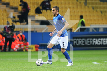 2021-03-25 - Leonardo Bonucci of Italy during the FIFA World Cup 2022, Qualifiers Group C football match between Italy and Northern Ireland on March 25, 2021 at Ennio Tardini stadium in Parma, Italy - Photo Laurent Lairys / DPPI - FIFA WORLD CUP 2022, QUALIFIERS GROUP C - ITALY VS NORTHERN IRELAND - FIFA WORLD CUP - SOCCER