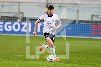 2021-03-25 - Paddy McNair of Northern Ireland during the FIFA World Cup 2022, Qualifiers Group C football match between Italy and Northern Ireland on March 25, 2021 at Ennio Tardini stadium in Parma, Italy - Photo Laurent Lairys / DPPI - FIFA WORLD CUP 2022, QUALIFIERS GROUP C - ITALY VS NORTHERN IRELAND - FIFA WORLD CUP - SOCCER