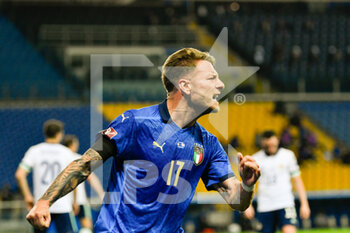 2021-03-25 - Ciro IMMOBILE celebrates after scoring a goal 2-0 - QUALIFICAZIONI MONDIALI QATAR 2022 - ITALIA VS IRLANDA DEL NORD - FIFA WORLD CUP - SOCCER