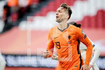 2021-03-27 - Luuk de Jong of the Netherlands during the 2022 FIFA World Cup, Qualifiers, Group G football match between Netherlands and Latvia on March 27, 2021 at Johan Cruijff ArenA in Amsterdam, Netherlands - Photo Broer van den Boom / Orange Pictures / DPPI - QUALIFICAZIONI AI MONDIALI FIFA 2022 - GRUPPO G - PAESI BASSI VS LETTONIA - FIFA WORLD CUP - SOCCER