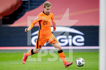 2021-03-27 - Frenkie de Jong of the Netherlands during the 2022 FIFA World Cup, Qualifiers, Group G football match between Netherlands and Latvia on March 27, 2021 at Johan Cruijff ArenA in Amsterdam, Netherlands - Photo Broer van den Boom / Orange Pictures / DPPI - QUALIFICAZIONI AI MONDIALI FIFA 2022 - GRUPPO G - PAESI BASSI VS LETTONIA - FIFA WORLD CUP - SOCCER