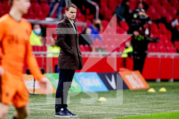 2021-03-27 - Head Coach Frank de Boer of the Netherlands during the 2022 FIFA World Cup, Qualifiers, Group G football match between Netherlands and Latvia on March 27, 2021 at Johan Cruijff ArenA in Amsterdam, Netherlands - Photo Broer van den Boom / Orange Pictures / DPPI - QUALIFICAZIONI AI MONDIALI FIFA 2022 - GRUPPO G - PAESI BASSI VS LETTONIA - FIFA WORLD CUP - SOCCER