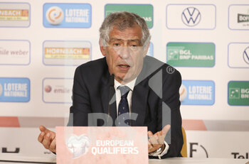 2021-03-30 - Coach of Portugal Fernando Santos answers to the media during the post-match press conference following the 2022 FIFA World Cup, Qualifiers, Group A football match between Luxembourg and Portugal on March 30, 2021 at Josy Barthel in Luxembourg, Luxembourg - Photo Jean Catuffe / DPPI - MONDIALI FIFA 2022, QUALIFICAZIONI, GRUPPO A - LUSSEMBURGO VS PORTOGALLO - FIFA WORLD CUP - SOCCER