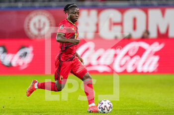 2021-03-30 - Jeremy Doku of Belgium during the 2022 FIFA World Cup, Qualifiers, Group E football match between Belgium and Belarus on March 30, 2021 at Den Dreef in Leuven, Belgium - Photo Jeroen Meuwsen / Orange Pictures / DPPI - MONDIALI FIFA 2020, QUALIFICAZIONI, GRUPPO E - BELGIO VS BIELLORUSSIA - FIFA WORLD CUP - SOCCER