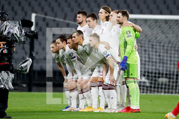2021-03-30 - Team Latvia during the 2022 FIFA World Cup, Qualifiers, Group G football match between Turkey and Latvia on March 30, 2021 at Ataturk Olympic Stadium in Istanbul, Turkey - Photo Orange Pictures / DPPI - MONDIALI FIFA 2022, QUALIFICAZIONI, GRUPPO G - TURCHIA VS LETTONIA - FIFA WORLD CUP - SOCCER