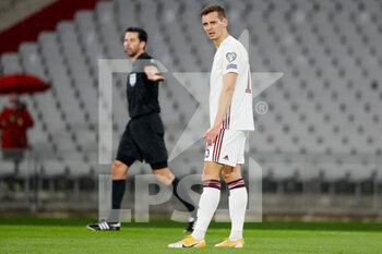 2021-03-30 - Vladislavs Fjodorovs of Latvia during the 2022 FIFA World Cup, Qualifiers, Group G football match between Turkey and Latvia on March 30, 2021 at Ataturk Olympic Stadium in Istanbul, Turkey - Photo Orange Pictures / DPPI - MONDIALI FIFA 2022, QUALIFICAZIONI, GRUPPO G - TURCHIA VS LETTONIA - FIFA WORLD CUP - SOCCER