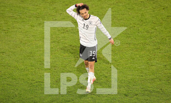 2021-03-31 - Leroy Sane of Germany dejected at the end of the 2022 FIFA World Cup, Qualifiers, Group J football match between Germany and North Macedonia on March 31, 2021 at Schauinsland-Reisen-Arena in Duisburg, Germany - Photo Ralf Ibing / firo Sportphoto / DPPI - MONDIALI FIFA 2022, QUALIFICAZIONI, GRUPPO J - GERMANIA VS MACEDONIA DEL NORD - FIFA WORLD CUP - SOCCER