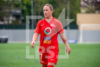 2021-05-01 - Julie Rabanne of GPSO 92 Issy reacts during the Women's French championship D1 Arkema football match between GPSO 92 Issy and Paris FC on May 1, 2021 at Le Gallo stadium in Boulogne-Billancourt, France - Photo Melanie Laurent / A2M Sport Consulting / DPPI - GPSO 92 ISSY VS PARIS FC - FRENCH WOMEN DIVISION 1 - SOCCER