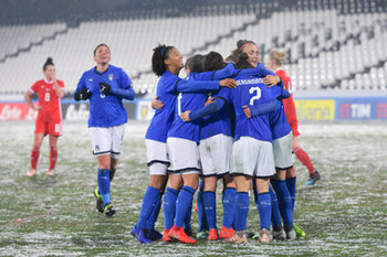 2019-01-22 - esultanza per il secondo gol dell´Italia - AMICHEVOLE ITALIA FEMMINILE VS GALLES - FRIENDLY MATCH - SOCCER