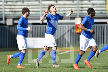 2019-03-20 - Esultanza Esposito - EURO U19 - ITALIA U19 VS BELGIO U19 - UEFA EUROPEAN - SOCCER