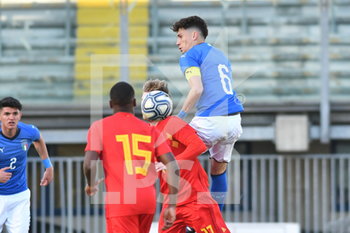 2019-03-20 - Davbide Bettella di testa - EURO U19 - ITALIA U19 VS BELGIO U19 - UEFA EUROPEAN - SOCCER