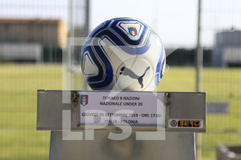 2019-09-05 - il pallone della Puma dedicato alla nazionale - TORNEO 8 NAZIONI 2019/2020 - ITALIA U20 VS POLONIA U20 - OTHER - SOCCER