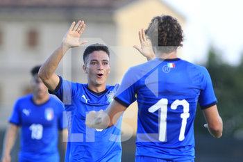2019-09-05 - l´esultanza di squadra dopo il gol di Raspadori - TORNEO 8 NAZIONI 2019/2020 - ITALIA U20 VS POLONIA U20 - OTHER - SOCCER