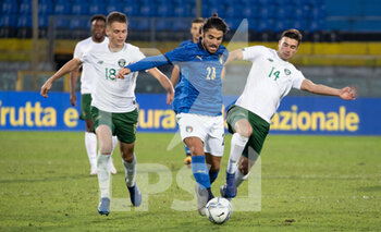 2020-10-13 - RICCARDO SOTTIL ITALY - DANIEL GRANT IRELAND - WILLIAM SMALLBONE IRELAND - QUALIFICAZIONI EUROPEI - ITALIA U21 VS IRLANDA - UEFA EUROPEAN - SOCCER