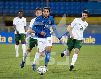 2020-10-13 - RICCARDO SOTTIL ITALY - DANIEL GRANT IRELAND - QUALIFICAZIONI EUROPEI - ITALIA U21 VS IRLANDA - UEFA EUROPEAN - SOCCER