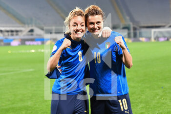 2021-02-24 - Martina Rosucci (Italy) and Cristiana Girelli (Italy) - QUALIFICAZIONE EURO 2022 ITALIA FEMMINILE VS ISRAELE - UEFA EUROPEAN - SOCCER