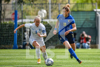 2021-04-13 - Cristiana Girelli (Italy) against Gunnhildur Yrsa Jónsdóttir (Iceland) - AMICHEVOLE - ITALIA FEMMINILE VS ISLANDA - FRIENDLY MATCH - SOCCER