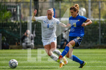 2021-04-13 - Cristiana Girelli (Italy) against Gunnhildur Yrsa Jónsdóttir (Iceland) - AMICHEVOLE - ITALIA FEMMINILE VS ISLANDA - FRIENDLY MATCH - SOCCER