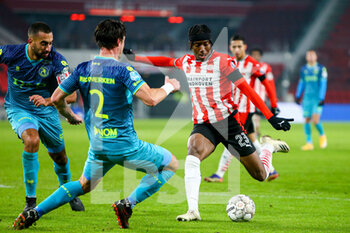 2020-11-29 - Dirk Abels of Sparta Rotterdam, Noni Madueke of PSV during the Netherlands championship Eredivisie football match between PSV and Sparta Rotterdam on november 29, 2020 at Philips Stadion in Eindhoven, Netherlands - Photo Perry vd Leuvert / Orange Pictures / DPPI - PSV VS SPARTA ROTTERDAM - NETHERLANDS EREDIVISIE - SOCCER