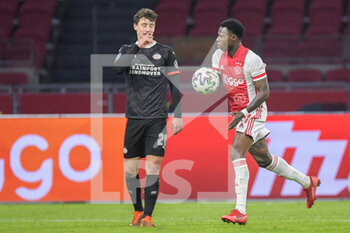 2021-01-10 - Quincy Promes of Ajax celebrates after his goal during the Netherlands championship Eredivisie football match between Ajax and PSV on January 10, 2021 at Johan Cruijff Arena in Amsterdam, Netherlands - Photo Gerrit van Keulen / Orange Pictures / DPPI - AJAX VS PSV - NETHERLANDS EREDIVISIE - SOCCER