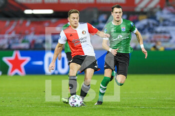 2021-01-13 - Jens Toornstra of Feyenoord, Thomas Lam of PEC Zwolle during the Netherlands championship Eredivisie football match between Feyenoord and PEC Zwolle on January 13, 2021 at De Kuip in Rotterdam, Netherlands - Photo Marcel ter Bals / Orange Pictures / DPPI - FEYENOORD VS PEC ZWOLLE - NETHERLANDS EREDIVISIE - SOCCER