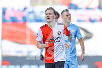 2021-01-31 - Mark Diemers of Feyenoord celebrates after scoring during the Netherlands championship Eredivisie football match between Feyenoord and PSV on January 31, 2021 at De Kuip in Rotterdam, Netherlands - Photo Marcel ter Bals / Orange Pictures / DPPI - FEYENOORD AND PSV - NETHERLANDS EREDIVISIE - SOCCER