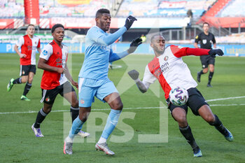 2021-01-31 - Ibrahim Sangare of PSV, Leroy Fer of Feyenoord during the Netherlands championship Eredivisie football match between Feyenoord and PSV on January 31, 2021 at De Kuip in Rotterdam, Netherlands - Photo Marcel ter Bals / Orange Pictures / DPPI - FEYENOORD AND PSV - NETHERLANDS EREDIVISIE - SOCCER