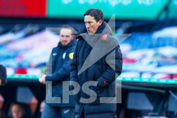 2021-01-31 - Coach Roger Schmidt of PSV during the Netherlands championship Eredivisie football match between Feyenoord and PSV on January 31, 2021 at De Kuip in Rotterdam, Netherlands - Photo Marcel ter Bals / Orange Pictures / DPPI - FEYENOORD AND PSV - NETHERLANDS EREDIVISIE - SOCCER