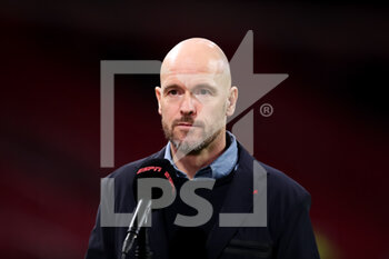 2021-02-21 - Coach Erik Ten Hag of Ajax during the Netherlands championship Eredivisie football match between Ajax and Sparta Rotterdam on February 21, 2021 at Johan Cruijff ArenA in Amsterdam, Netherlands - Photo Ben Gal / Orange Pictures / DPPI - AJAX AND SPARTA ROTTERDAM - NETHERLANDS EREDIVISIE - SOCCER