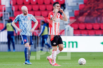 2021-02-28 - Eran Zahavi of PSV celebrating his goal during the Netherlands championship Eredivisie football match between PSV and Ajax on February 28, 2021 at Philips Stadion in Eindhoven, Netherlands - Photo Perry vd Leuvert / Orange Pictures / DPPI - PSV AND AJAX - NETHERLANDS EREDIVISIE - SOCCER