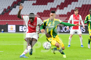 2021-03-21 - Brian Brobbey of Ajax scores his sides second goal during the Netherlands championship Eredivisie football match between Ajax and ADO Den Haag on March 21, 2021 at Johan Cruijff ArenA in Amsterdam, Netherlands - Photo Gerrit van Keulen / Orange Pictures / DPPI - AJAX AND ADO DEN HAAG - NETHERLANDS EREDIVISIE - SOCCER
