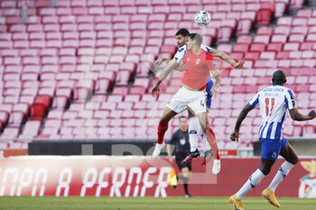 2021-05-06 - Lucas Verissimo of Benfica and Mehdi Taremi of Porto during the Portuguese championship Liga NOS football match between SL Benfica and FC Porto on May 6, 2021 at Estadio da Luz in Benfica, Portugal - Photo Joao Rico / ProSportsImages / DPPI - SL BENFICA VS FC PORTO - PORTUGUESE PRIMEIRA LIGA - SOCCER