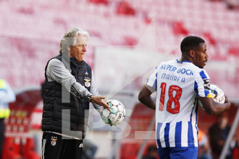 2021-05-06 - Coach Jorge Jesus of Benfica during the Portuguese championship Liga NOS football match between SL Benfica and FC Porto on May 6, 2021 at Estadio da Luz in Benfica, Portugal - Photo Joao Rico / ProSportsImages / DPPI - SL BENFICA VS FC PORTO - PORTUGUESE PRIMEIRA LIGA - SOCCER