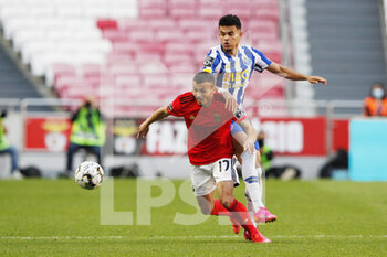 2021-05-06 - Diogo Goncalves of Benfica and Luis Diaz of Porto during the Portuguese championship Liga NOS football match between SL Benfica and FC Porto on May 6, 2021 at Estadio da Luz in Benfica, Portugal - Photo Joao Rico / ProSportsImages / DPPI - SL BENFICA VS FC PORTO - PORTUGUESE PRIMEIRA LIGA - SOCCER