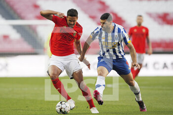 2021-05-06 - Lucas Verissimo of Benfica and Mehdi Taremi of Porto during the Portuguese championship Liga NOS football match between SL Benfica and FC Porto on May 6, 2021 at Estadio da Luz in Benfica, Portugal - Photo Joao Rico / ProSportsImages / DPPI - SL BENFICA VS FC PORTO - PORTUGUESE PRIMEIRA LIGA - SOCCER