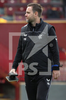 2020-09-27 - Rangers 1st team coach Michael Beale during the Scottish championship, Premiership football match between Motherwell and Rangers on September 27, 2020 at Fir Park in Motherwell, Scotland - Photo Chris McCluskie / ProSportsImages / DPPI - MOTHERWELL VS RANGERS - SCOTTISH PREMIERSHIP - SOCCER