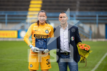 2019-11-16 - Chiara Marchitelli (Inter) premiata come miglior portiere della scorsa stagione - INTER VS OROBICA BERGAMO - ITALIAN SERIE A WOMEN - SOCCER