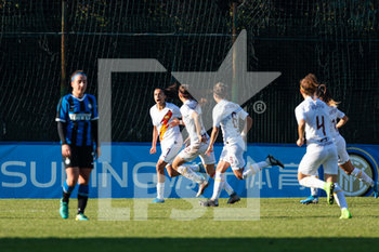 2019-12-08 - Andressa Alvas da Silva (Roma) esultanza gol - INTER VS ROMA - ITALIAN SERIE A WOMEN - SOCCER