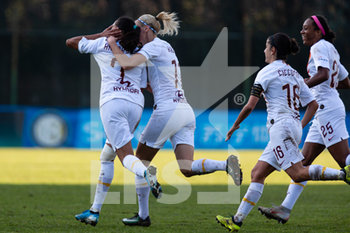 2019-12-08 - Andressa Alvas da Silva (Roma) festeggia il gol - INTER VS ROMA - ITALIAN SERIE A WOMEN - SOCCER