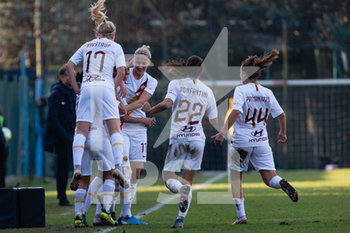 2019-12-08 - Andressa Alvas da Silva (Roma) festeggia il gol - INTER VS ROMA - ITALIAN SERIE A WOMEN - SOCCER