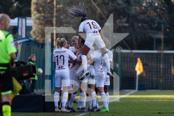 2019-12-08 - Roma festeggia il gol - INTER VS ROMA - ITALIAN SERIE A WOMEN - SOCCER