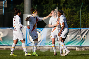 2019-12-08 - Amalie Thestrup (Roma) e Lindsey Thomas (Roma) esultano per il gol - INTER VS ROMA - ITALIAN SERIE A WOMEN - SOCCER