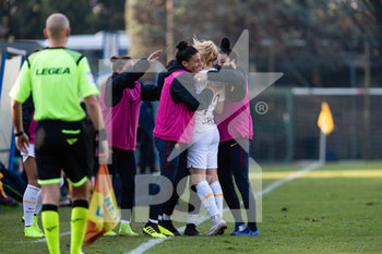 2019-12-08 - Amalie Thestrup (Roma) esulta per il gol - INTER VS ROMA - ITALIAN SERIE A WOMEN - SOCCER