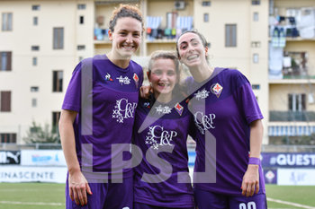 2020-01-01 - Ilaria Mauro (Fiorentina Women's), Paloma Lazaro (Fiorentina Women's) e Davina Philitjens (Fiorentina Women's) - FIORENTINA WOMEN'S ITALIAN SOCCER SERIE A SEASON 2019/20 - ITALIAN SERIE A WOMEN - SOCCER