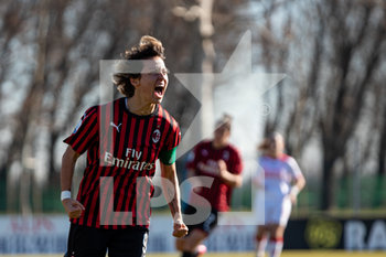 2020-01-29 - Valentina Giacinti (Milan) esultanza gol - MILAN VS PINK BARI - ITALIAN SERIE A WOMEN - SOCCER